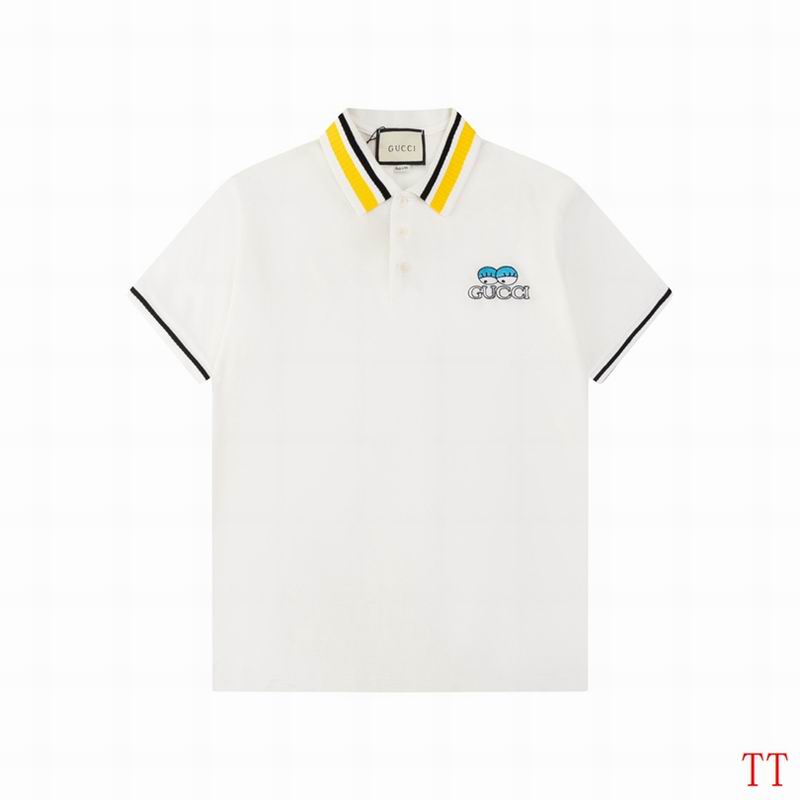 Wholesale High-quality G.ucci Short Sleeve Lapel Replica T-Shirts for sale