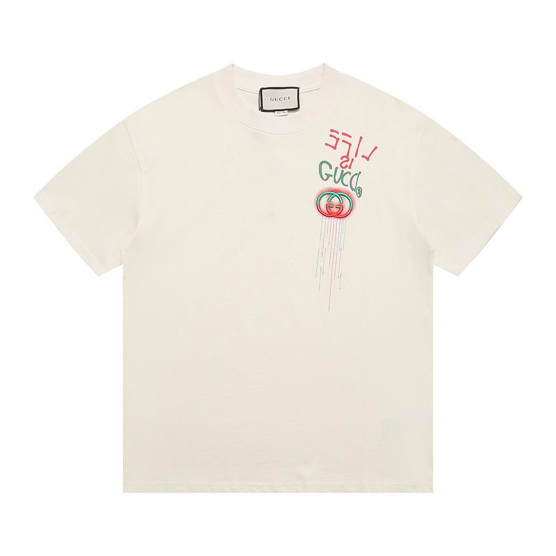 Wholesale High-quality Brands G.ucci Short Sleeve Crew Neck T-Shirts for sale