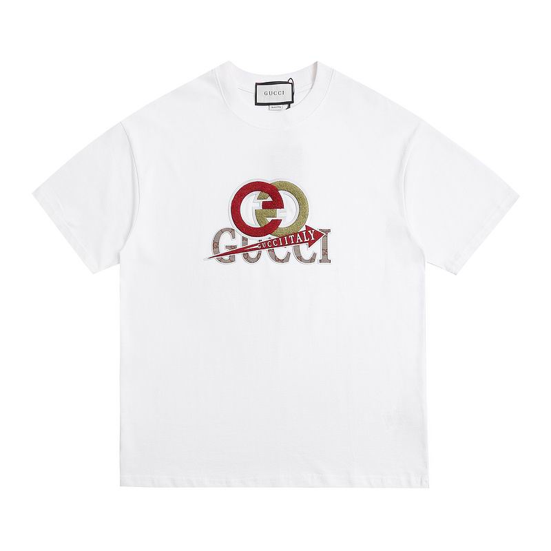 Wholesale High-quality Brands G.ucci Short Sleeve Crew Neck T-Shirts for sale
