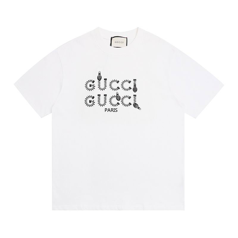 Wholesale High-quality Brands G.ucci Short Sleeve Crew Neck T-Shirts for sale