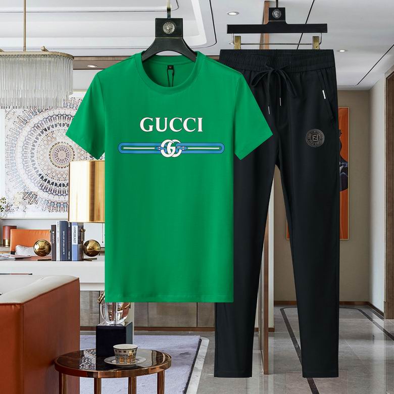 Wholesale High-quality Brands G.ucci Short Sleeve men's Designer Tracksuits for sale