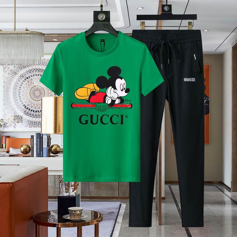Wholesale High-quality Brands G.ucci Short Sleeve men's Designer Tracksuits for sale