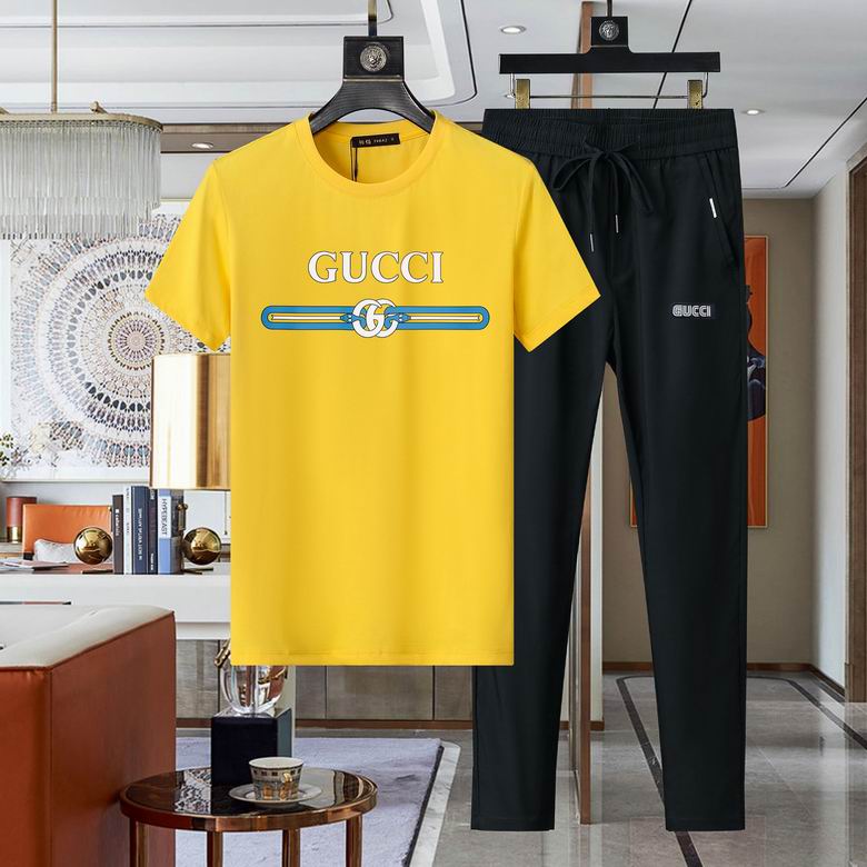Wholesale High-quality Brands G.ucci Short Sleeve men's Designer Tracksuits for sale
