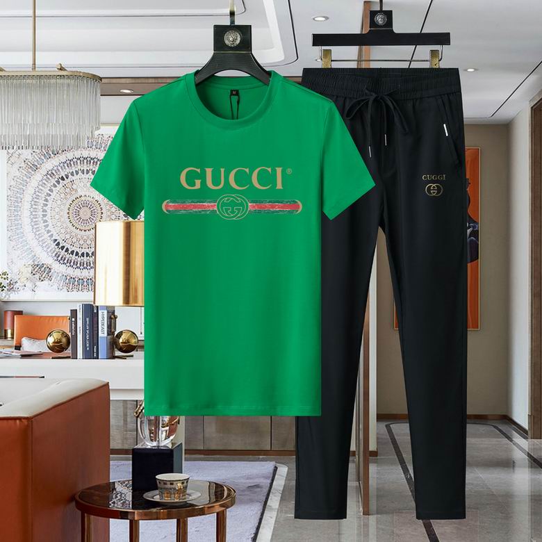 Wholesale High-quality Brands G.ucci Short Sleeve men's Designer Tracksuits for sale