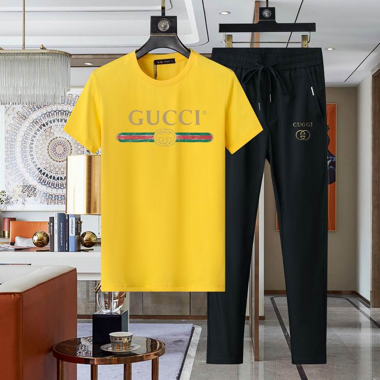 Wholesale High-quality Brands G.ucci Short Sleeve men's Designer Tracksuits for sale