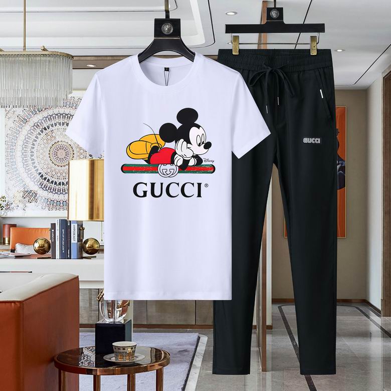 Wholesale High-quality Brands G.ucci Short Sleeve men's Designer Tracksuits for sale
