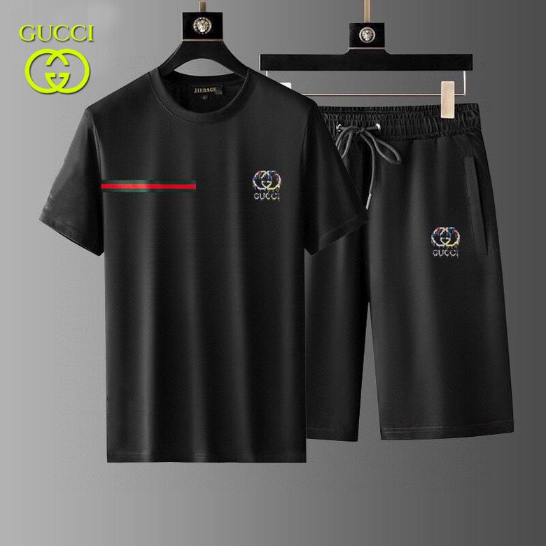 Wholesale High-quality Brands G.ucci Short Sleeve men's Designer Tracksuits for sale