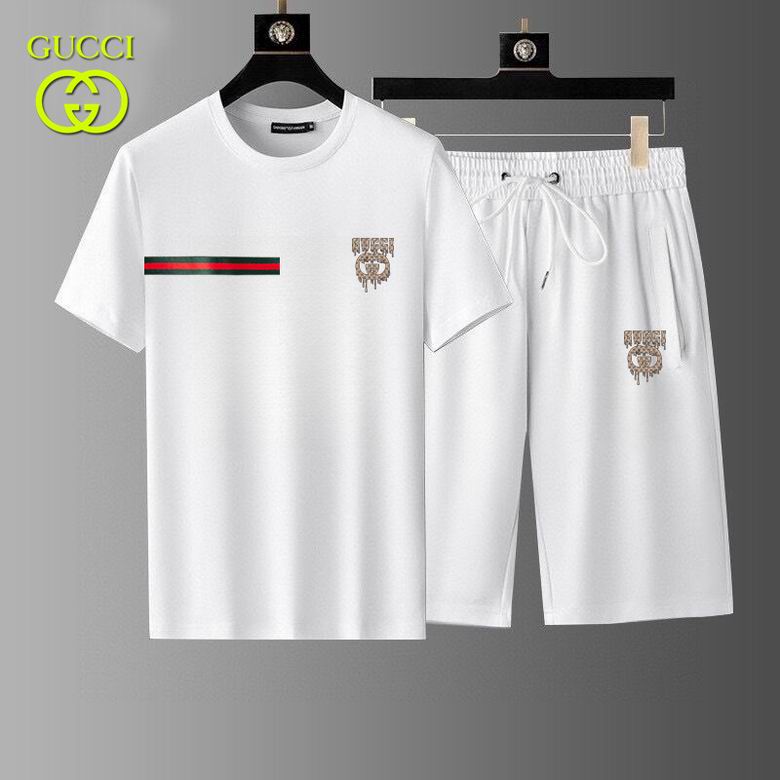 Wholesale High-quality Brands G.ucci Short Sleeve men's Designer Tracksuits for sale