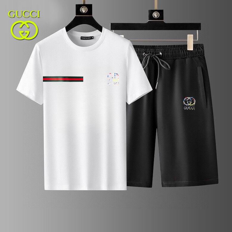 Wholesale High-quality Brands G.ucci Short Sleeve men's Designer Tracksuits for sale