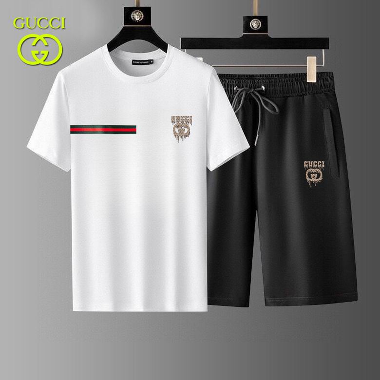Wholesale High-quality Brands G.ucci Short Sleeve men's Designer Tracksuits for sale