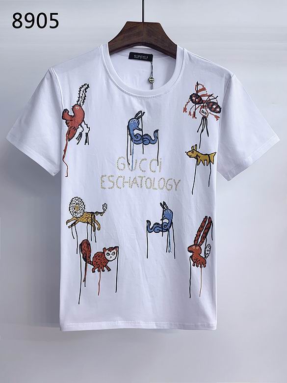 Wholesale Cheap G ucci men Short Sleeve T Shirts  for Sale