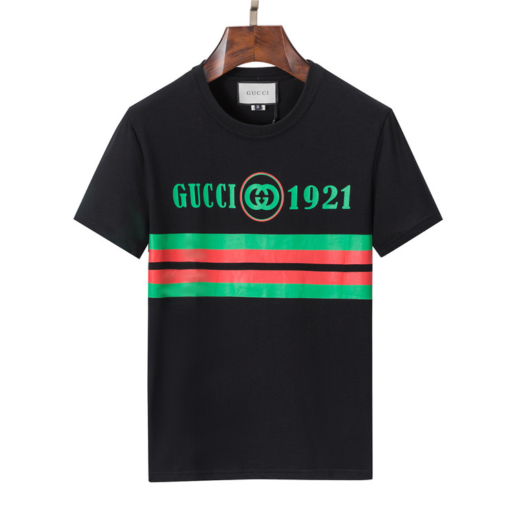 Wholesale Cheap G ucci Short Sleeve men T Shirts for Sale