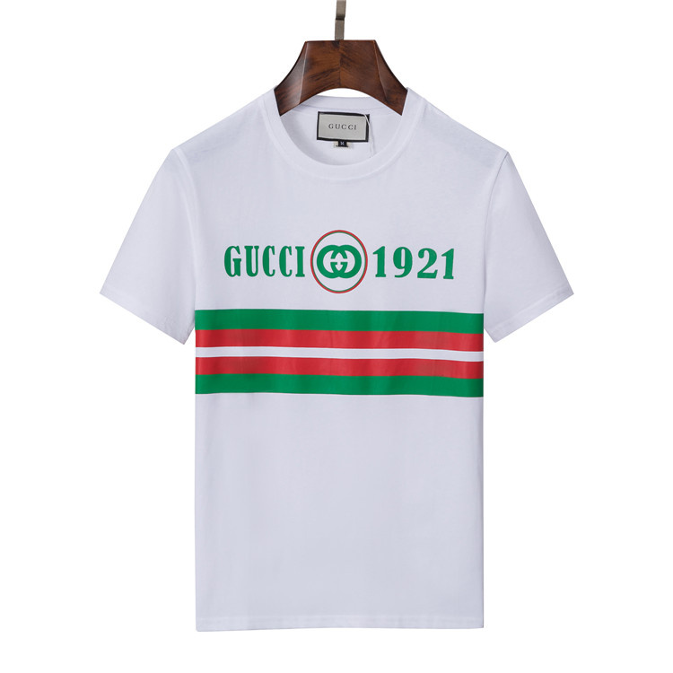 Wholesale Cheap G ucci Short Sleeve men T Shirts for Sale