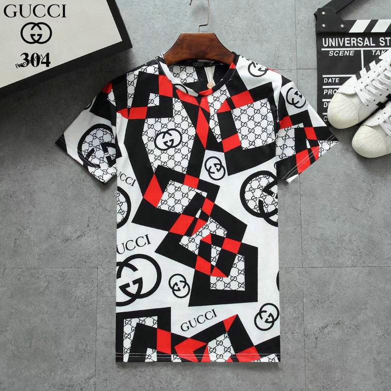 Wholesale Cheap G ucci men Short Sleeve t Shirts for Sale
