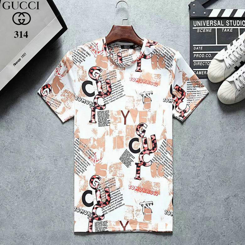 Wholesale Cheap G ucci men Short Sleeve t Shirts for Sale