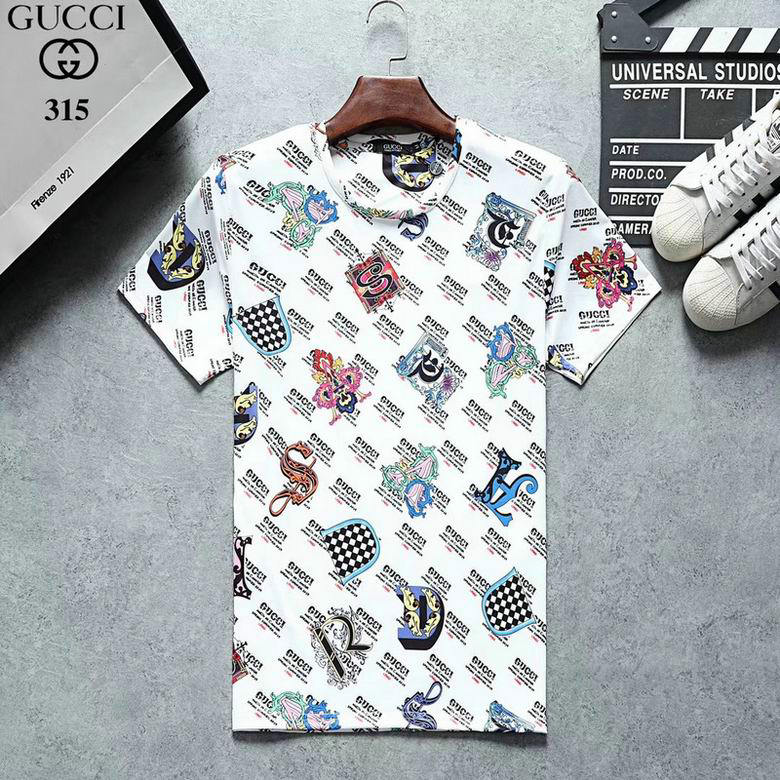 Wholesale Cheap G ucci men Short Sleeve t Shirts for Sale