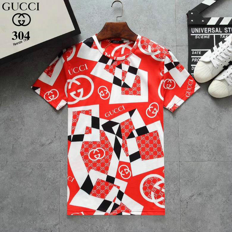 Wholesale Cheap G ucci men Short Sleeve t Shirts for Sale