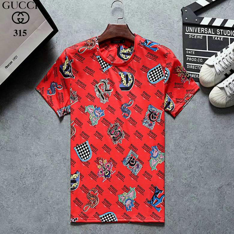 Wholesale Cheap G ucci men Short Sleeve t Shirts for Sale