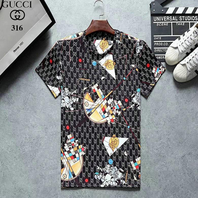Wholesale Cheap G ucci men Short Sleeve t Shirts for Sale