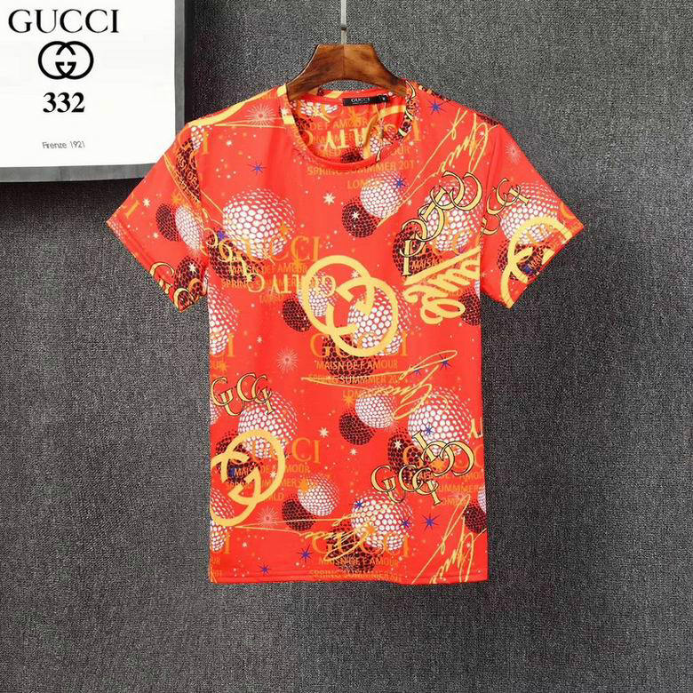 Wholesale Cheap G ucci men Short Sleeve t Shirts for Sale