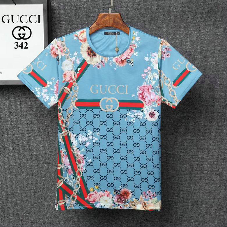 Wholesale Cheap G ucci men Short Sleeve t Shirts for Sale