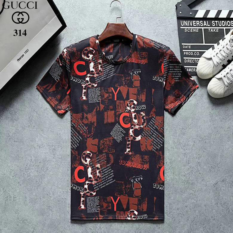 Wholesale Cheap G ucci men Short Sleeve t Shirts for Sale