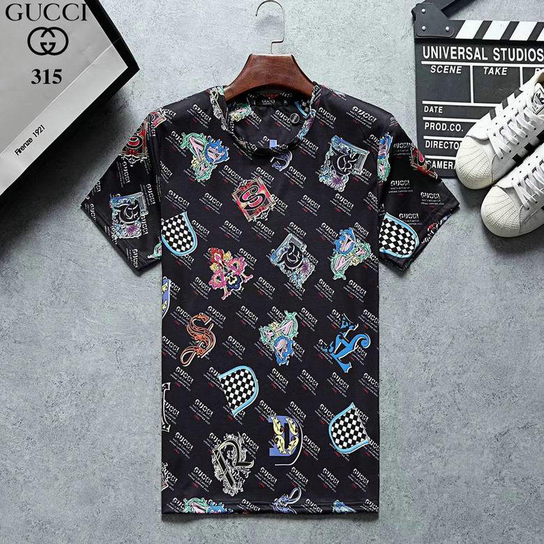 Wholesale Cheap G ucci men Short Sleeve t Shirts for Sale