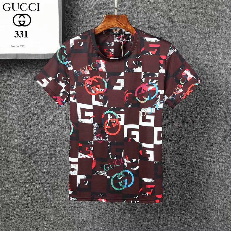 Wholesale Cheap G ucci men Short Sleeve t Shirts for Sale