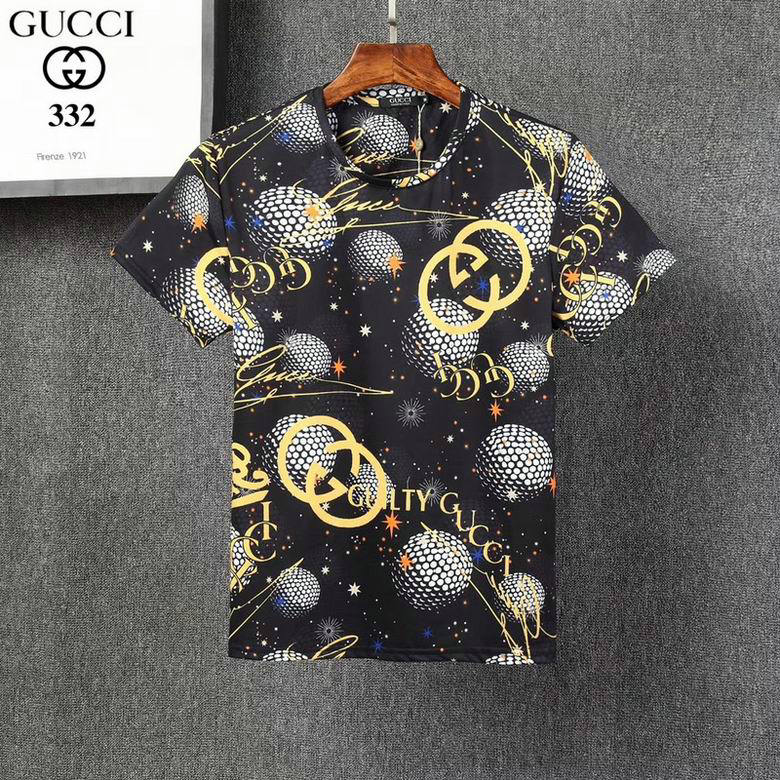 Wholesale Cheap G ucci men Short Sleeve t Shirts for Sale