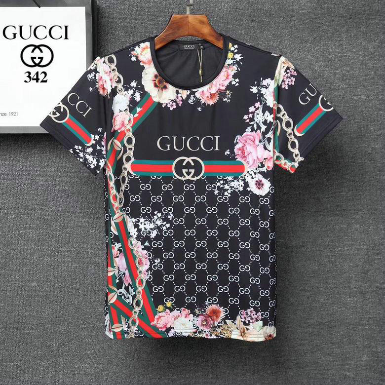Wholesale Cheap G ucci men Short Sleeve t Shirts for Sale
