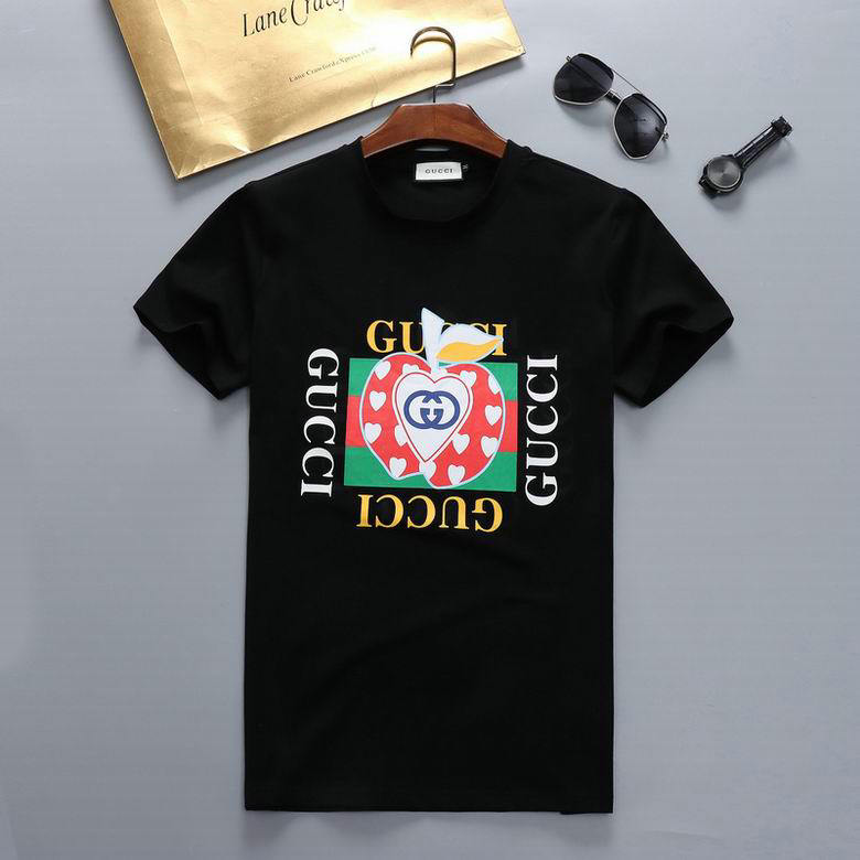 Wholesale Cheap G ucci Short Sleeve men t Shirts for Sale