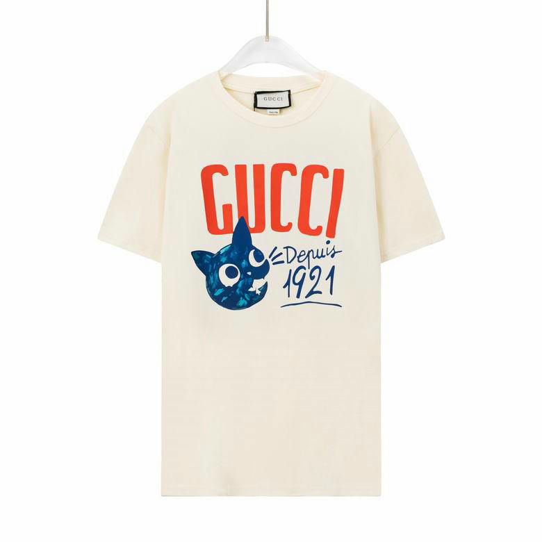 Wholesale Cheap G ucci Short Sleeve T Shirts for Sale