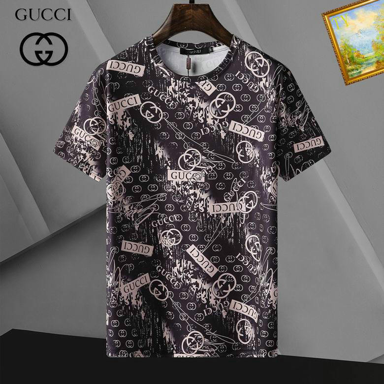 Wholesale Cheap G ucci Short Sleeve T shirts for Sale