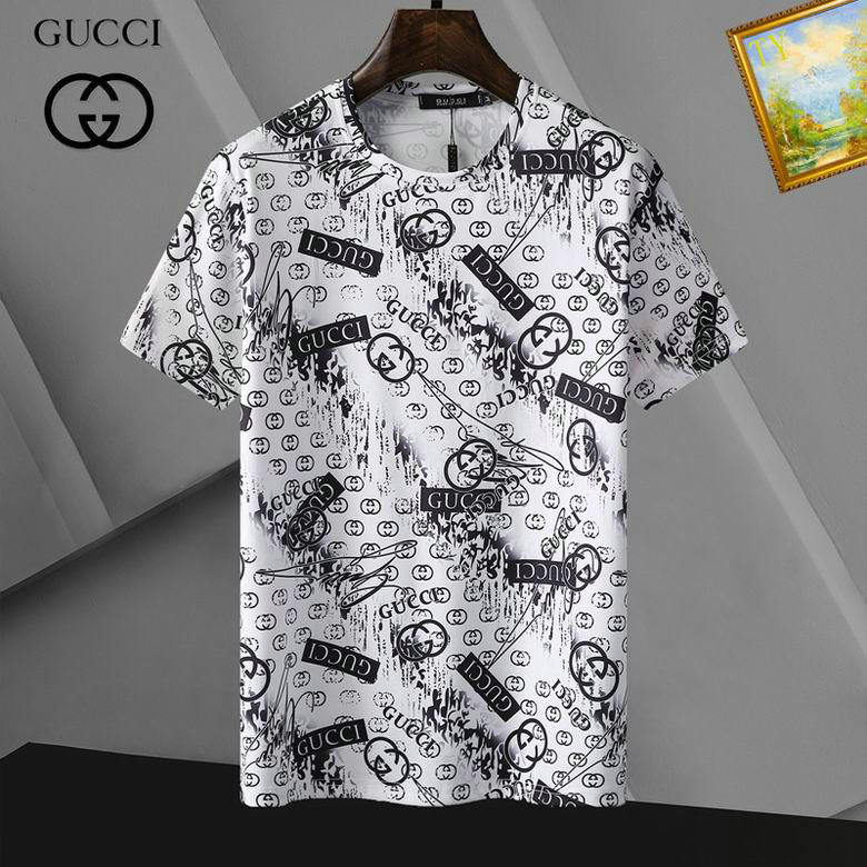 Wholesale Cheap G ucci Short Sleeve T shirts for Sale