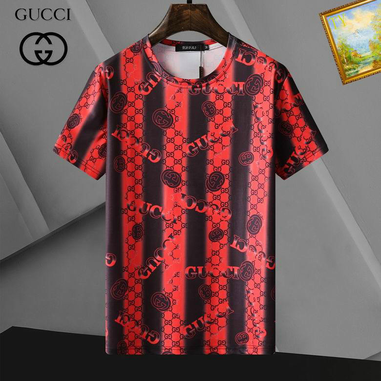 Wholesale Cheap G ucci Short Sleeve T shirts for Sale