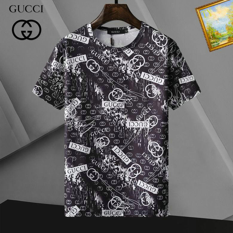 Wholesale Cheap G ucci Short Sleeve T shirts for Sale