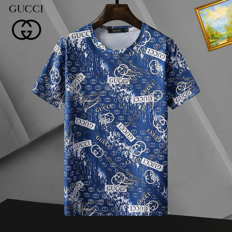 Wholesale Cheap G ucci Short Sleeve T shirts for Sale