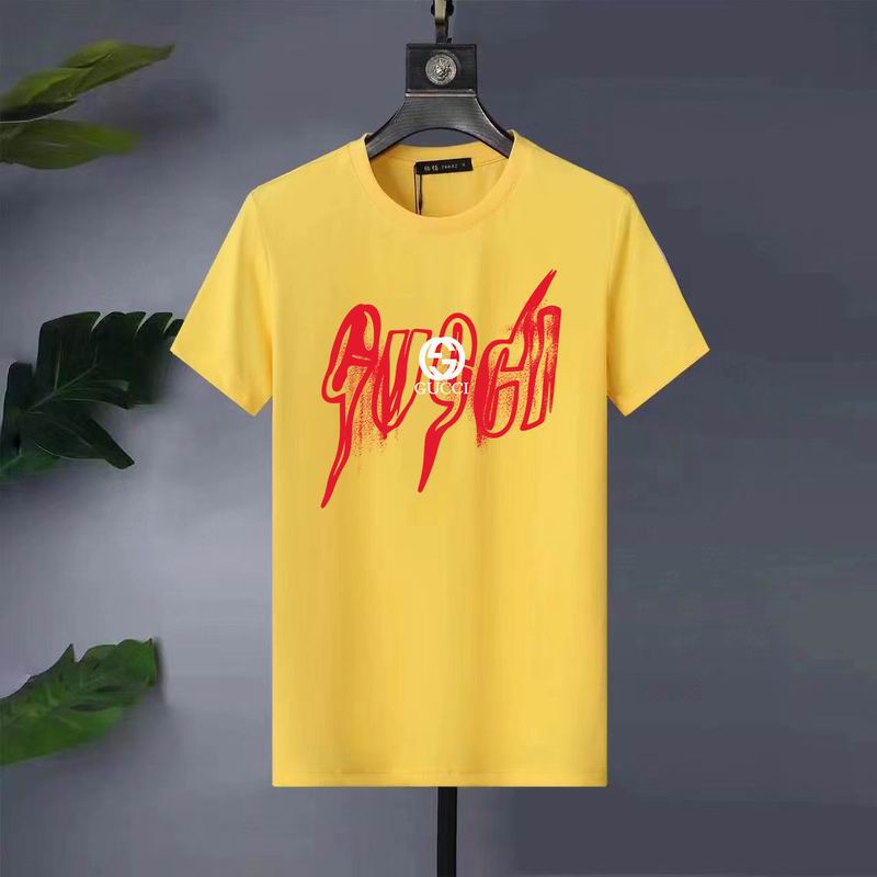 Wholesale High-quality Fashion G.ucci Short Sleeve Crew Neck Replica T-Shirts for sale