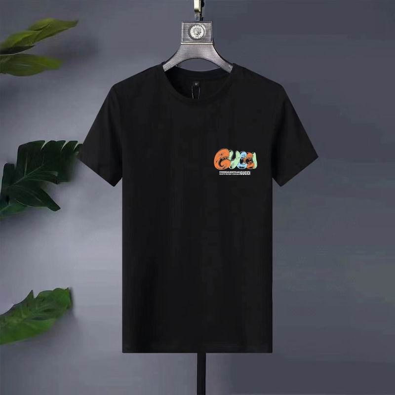Wholesale High-quality Fashion G.ucci Short Sleeve Crew Neck Replica T-Shirts for sale