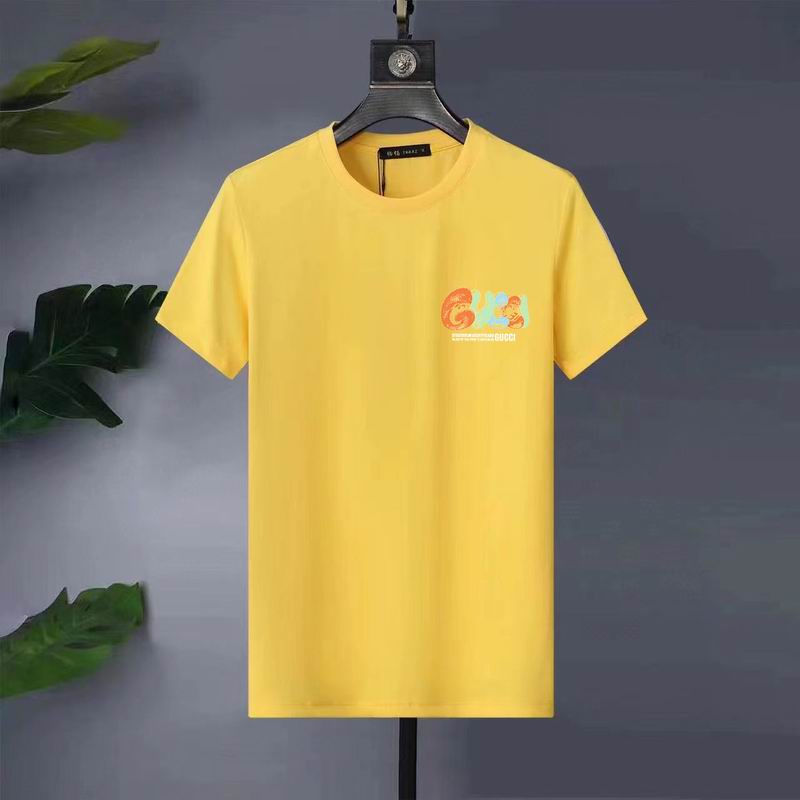 Wholesale High-quality Fashion G.ucci Short Sleeve Crew Neck Replica T-Shirts for sale