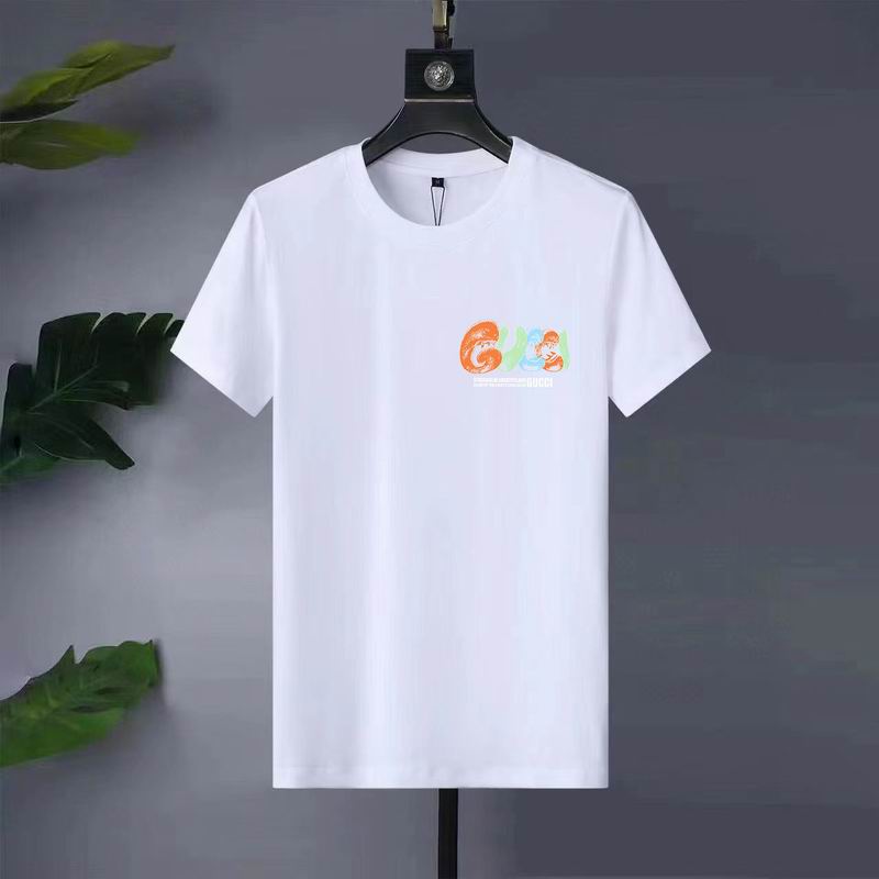 Wholesale High-quality Fashion G.ucci Short Sleeve Crew Neck Replica T-Shirts for sale