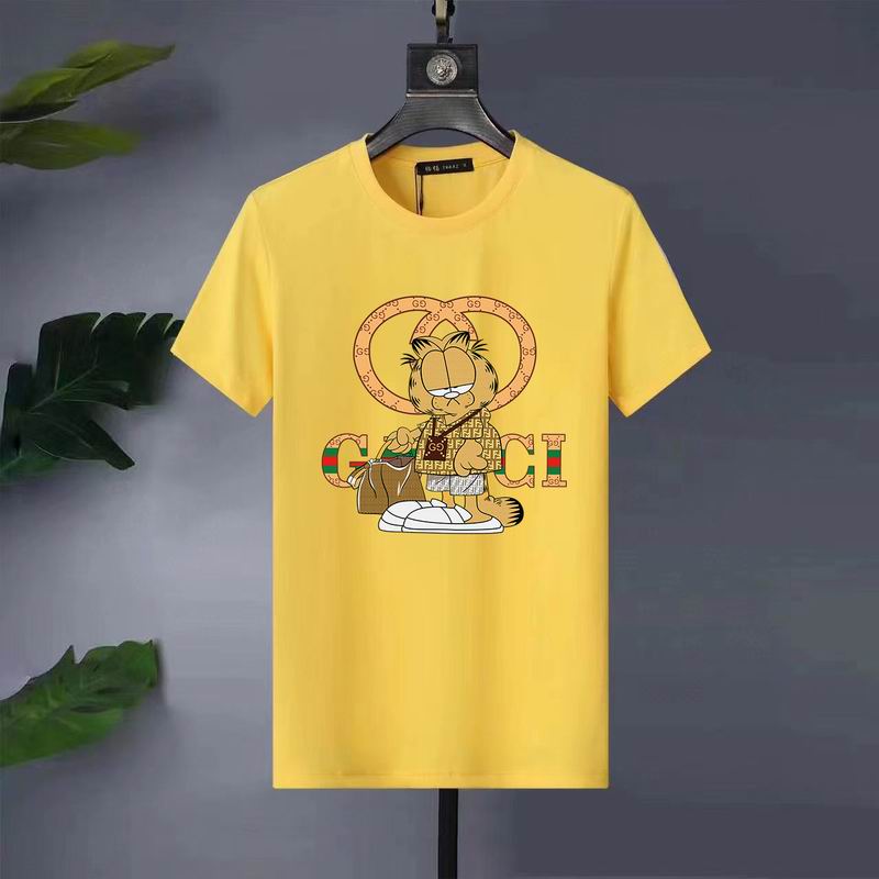 Wholesale High-quality Fashion G.ucci Short Sleeve Crew Neck Replica T-Shirts for sale