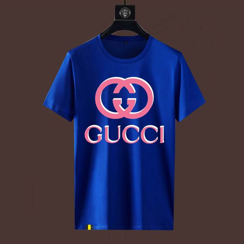 Wholesale High-quality Fashion G.ucci Short Sleeve Crew Neck Replica T-Shirts for sale