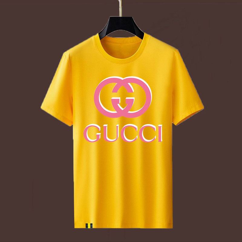 Wholesale High-quality Fashion G.ucci Short Sleeve Crew Neck Replica T-Shirts for sale