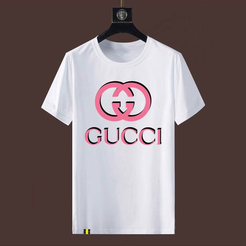 Wholesale High-quality Fashion G.ucci Short Sleeve Crew Neck Replica T-Shirts for sale
