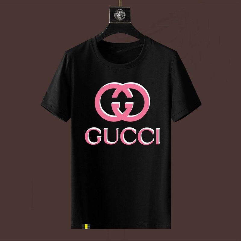 Wholesale High-quality Fashion G.ucci Short Sleeve Crew Neck Replica T-Shirts for sale