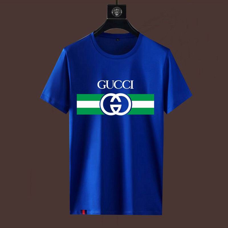 Wholesale High-quality Fashion G.ucci Short Sleeve Crew Neck Replica T-Shirts for sale
