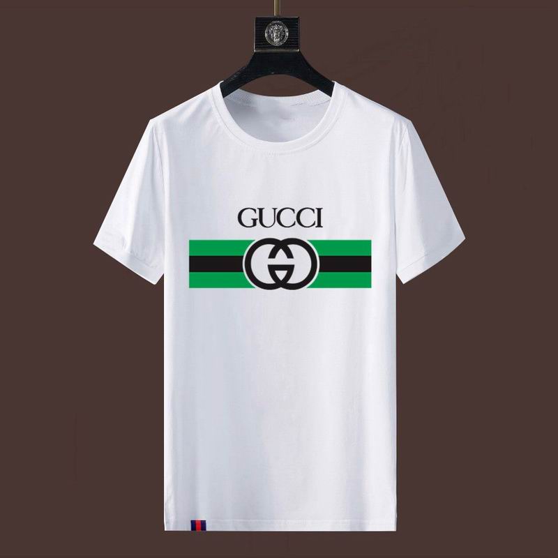 Wholesale High-quality Fashion G.ucci Short Sleeve Crew Neck Replica T-Shirts for sale