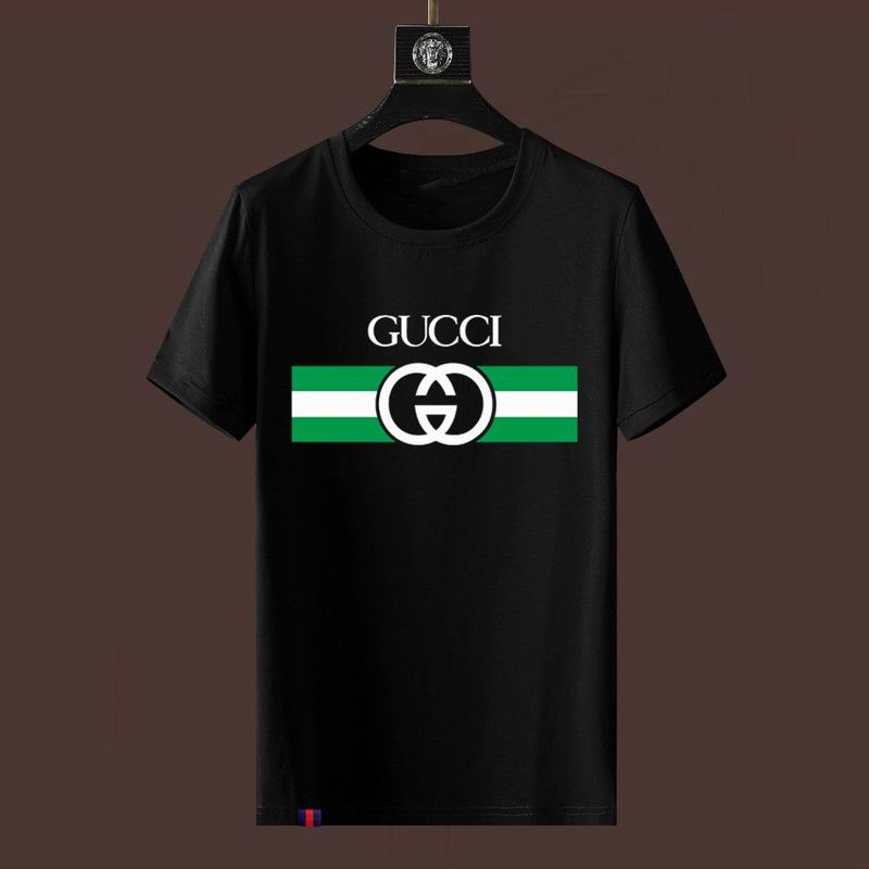 Wholesale High-quality Fashion G.ucci Short Sleeve Crew Neck Replica T-Shirts for sale