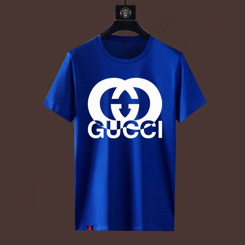 Wholesale High-quality Fashion G.ucci Short Sleeve Crew Neck Replica T-Shirts for sale